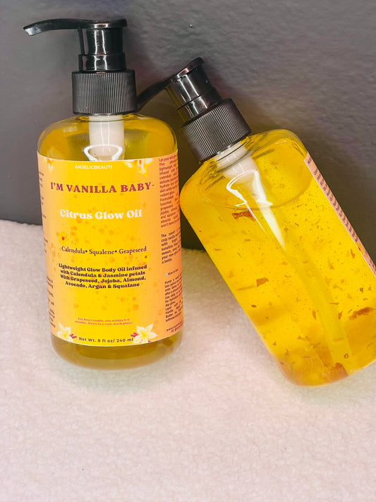 I’m Vanilla Baby – Citrus Glow Body Oil- With Squalane
